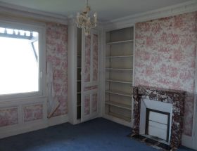 Rénovation complète d‘une chambre pose de parquet + Maître en couleur maison individuelle à St Adresse